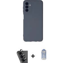 Toyigoo Ieg™ Galaxy A24 4g Kılıf Ahenk Serisi - Siyah Joko Magic 5d Cam + Siyah Valdez Metal Kamera Lens