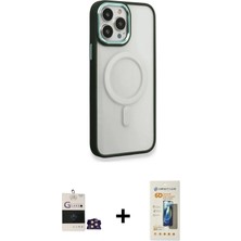 Toyigoo Ieg™ iPhone 14 Pro Max Kılıf Yankı Işık Özel Seri - Siyah 6d Mat Seramik Hayalet Nano Ekran
