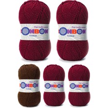 Toyigoo 5 Adet Festival Simli Örgü Ipi Yünü Renk NO:220 TYG-84037RS