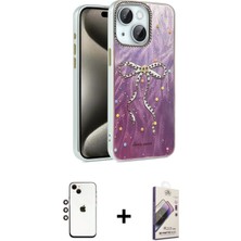 Toyigoo Ieg™ iPhone 14 Kılıf Zirve Modern Prime - Siyah Bilvis 3D Mat Cam Ekran Koruyucu + Gökkuşağı
