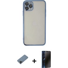 Toyigoo Ieg™ iPhone 11 Pro Kılıf Vadi Minimal - Siyah 3D Antistatik Hayalet Cam Ekran Koruyucu + Siyah S