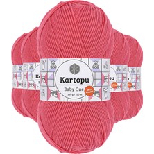 Toyigoo 5 Adet Baby One Tüylenmeyen El Örgü Ipi Yünü Pembe K254 TYG-84037RS