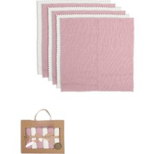 Urfakent Colours Kutulu 6lı Penye Mendil 20X20 90161 Ekru Gül Kurusu