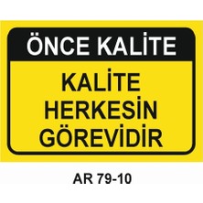 Outdoor One İŞ GÜVENLİĞİ UYARI LEVHASI 1 ADET PVC 21 X 29CM