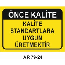 Outdoor One İŞ GÜVENLİĞİ UYARI LEVHASI 1 ADET PVC 21 X 29CM