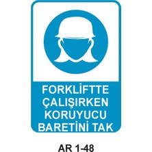 Outdoor One İŞ GÜVENLİĞİ UYARI LEVHASI 1 ADET PVC 21 X 29CM