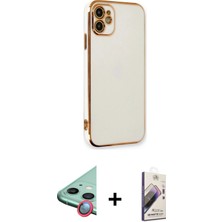 Toyigoo Ieg™ iPhone 11 Kılıf Yankı Serisi - Siyah Bilvis 3D Mat Cam Ekran Koruyucu + Kırmızı Raze Me