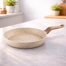 Lavonni Diez 18 Cm Granit Ezme Tava Cappucıno | Yapışmaz Mini Tava Kahvaltılık, Sote