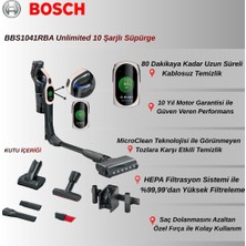 Bosch BBS1041RBA Unlimited 10 Şarjlı Süpürge