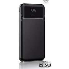 Mell & Swipe 22.5W Süper Hızlı Şarj 10.000 Mah Powerbank – Dahili 3 Kablo Pd Qc 3.0 LED