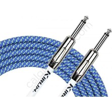 Kirlin Cable IWCX-201PN Bl 3mt Örgülü Enstruman Kablosu - Mavi