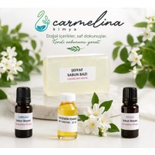 Carmelina Seffaf Sabun Bazı-Yasemin Esansı ,Turkuaz Ve Pembe Sabun Boyası