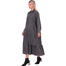 Invee Kot Elbise 7162 Siyah