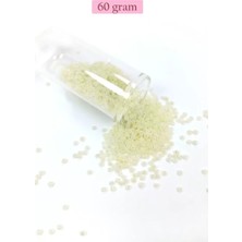 Royaleks Group Dökme Cam Kum Boncuk (11/0) 2 mm - 60 Gram -  Krem - BNC047
