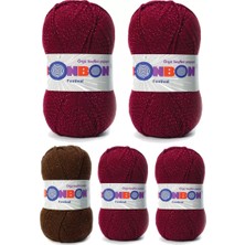 Royaleks Group 5 Adet Festival Simli Örgü Ipi Yünü Renk NO:220