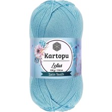 Royaleks Group 1 Adet Lotus Bikini Büstiyer Bluz Örgü Ipi  K537 Bebe Mavi