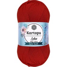 Royaleks Group 1 Adet Lotus Bikini Büstiyer Bluz Örgü Ipi  K101 Nar Çiçeği