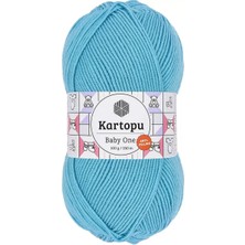 Royaleks Group 1 Adet Baby One Tüylenmeyen El Örgü Ipi Yünü Turkuaz K576