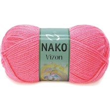 Royaleks Group 5 Adet Vizon Premium Akrilik El Örgü Ipi Yünü Renk NO:236 Gül Pembe