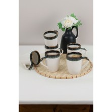 PremiumPort Cobalt Wave Alfa Kupa 11 cm 6'lı Set, Şık ve Dayanıklı Tasarım