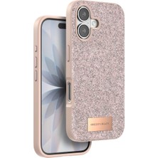 TKÇ Onegif  Iphone 17 Bright Simli Kapak - Pembe