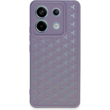 TKÇ Xiaomi Redmi Note 13 Pro 5g Kılıf Petek Silikon Kapak - Lila