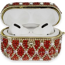TKÇ  Airpods Pro 2 (2.nesil) Klor Taşlı Kılıf - Desen 1
