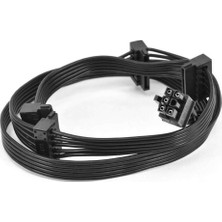 Keepro 6 Pin Modüler Power Supply Kablosu 4X15 Pin Sata Power Kablo 85CM