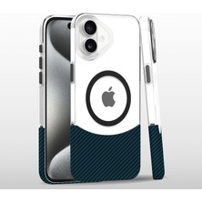 TKÇ Joko  Iphone 16 Carbon Puzzle Magsafe Kapak - Yeşil