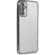 TKÇ Samsung Galaxy M23 Kılıf Razer Lensli Silikon - Siyah