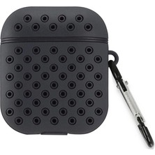 TKÇ  Airpods 3 (3.nesil) Spor Delikli Kılıf - Siyah-Siyah