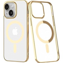 TKÇ  Iphone 14 Plus Kılıf Element Magneticsafe Sert Kapak - Gold
