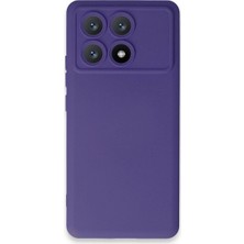 TKÇ Xiaomi Poco X6 Pro Kılıf Nano Içi Kadife Silikon - Mor