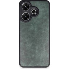 TKÇ Xiaomi Redmi 13 4g Kılıf Aras Deri Kapak - Koyu Yeşil