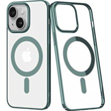 TKÇ  Iphone 14 Plus Kılıf Element Magneticsafe Sert Kapak - Köknar Yeşili