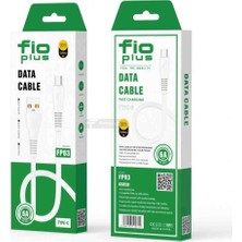 Fioplus Type-C Hızlı Şarj Kablosu 6A Data Kablo Dayanıklı USB Şarj Kablosu FP03