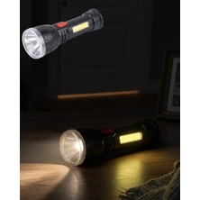 Toptan Bulurum Şarjlı Uzun Menzilli El Feneri 9 LED Dayanıklı ve Güçlü