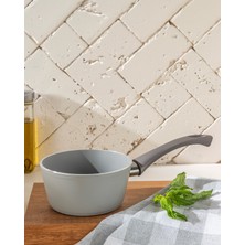 PremiumPort 14 cm Premium Sos Tenceresi, Şık ve Dayanıklı Gri Renkli