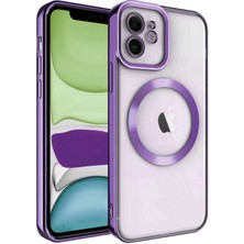 TKÇ  Iphone 11 Kılıf Kross Magneticsafe Kapak - Mor