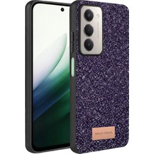 TKÇ Onegif Xiaomi Redmi 15 4g Bright Simli Kapak - Derin Mor