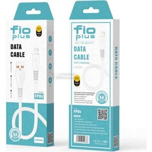 Fioplus Lightning Şarj Kablosu 6A Hızlı Şarj Data Kablosu iPhone Uyumlu Dayanıklı USB Kablo FP04