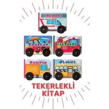 Otobüs Tekerlekli Kitap – Çocuklar Için Hareketli Oyuncaklı Eğitici Kitap