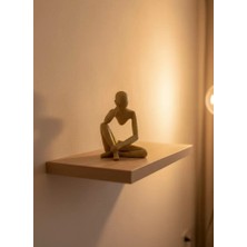 Midas Toptan Home Dekoratif Sarı Insan Figürü Modern Masa ve Raf Süsü