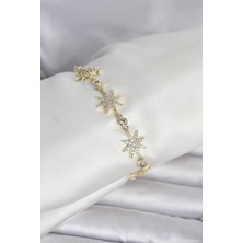 Karahanbey Pirinç Gold Renk Kutup Yıldızı Model Kadın Bileklik -