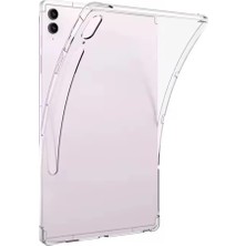 TKÇ Samsung Galaxy Tab S10 Fe Plus 13.1 Kılıf Anti Shock Tablet Silikon - Şeffaf