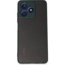 TKÇ Realme C53 Kılıf Montreal Silikon Kapak - Yeşil