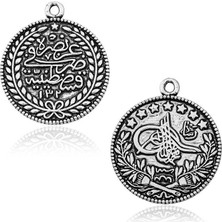 Hanno Telkari Gümüş Tuğra Armalı Tesbih Püskül Ucu