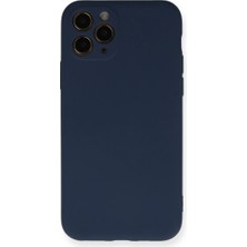 TKÇ  Iphone 11 Pro Kılıf Nano Içi Kadife Silikon - Lacivert