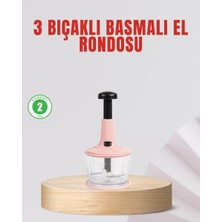 Midas Toptan Home Manuel Mutfak Rondosu Keskin Bıçaklı Geniş Hazneli