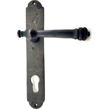 Akinco Antika Tarz Dekoratif Pirinç Taşra Banyo Kapı Kolu - 220X35 Mm, Oksit